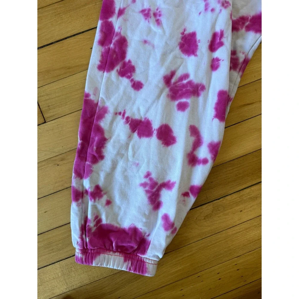 Nike women's sportswear fleece tie dye pink joggers‎